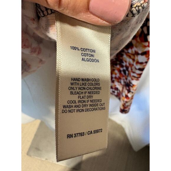 Rafaella Women's XL 3/4 zipper top 3/4 sleeve Fall colors - Picture 9 of 10